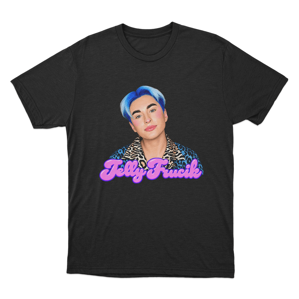 Jelly Frucik Portrait Unisex T Shirt Black Jelly Frucik Portrait Unisex T Shirt Black