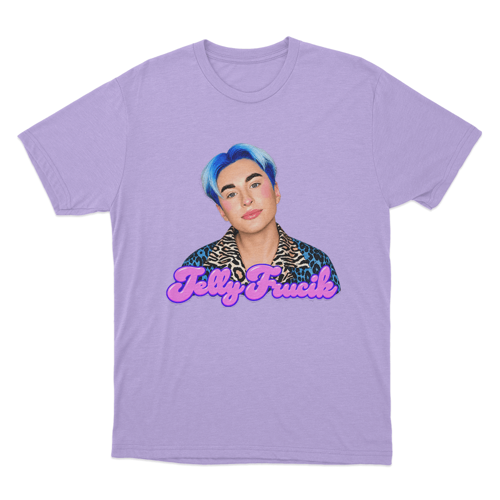 Jelly Frucik Portrait Unisex T Shirt Purple Jelly Frucik Portrait Unisex T Shirt Purple