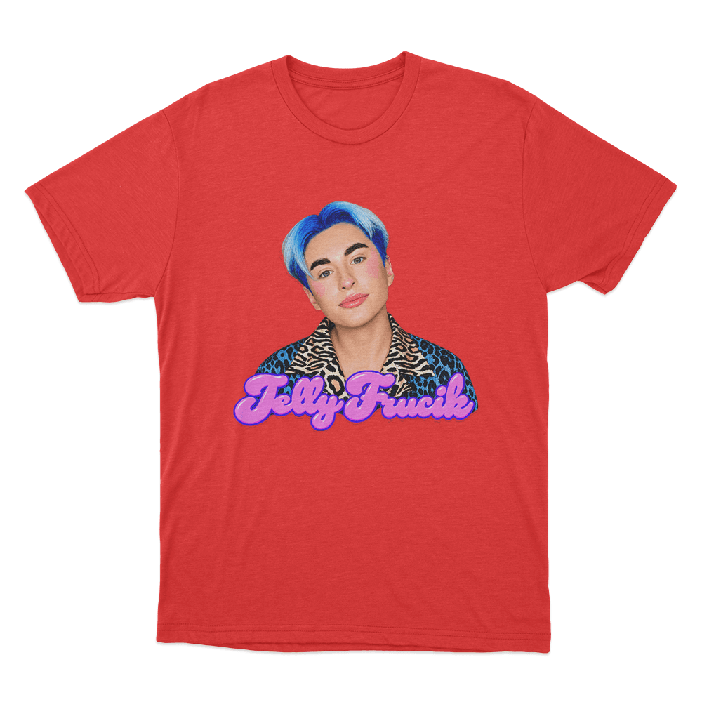 Jelly Frucik Portrait Unisex T Shirt Red Jelly Frucik Portrait Unisex T Shirt Red