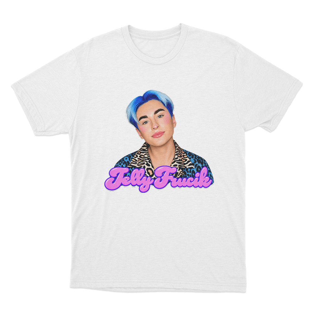 Jelly Frucik Portrait Unisex T Shirt White Jelly Frucik Portrait Unisex T Shirt White