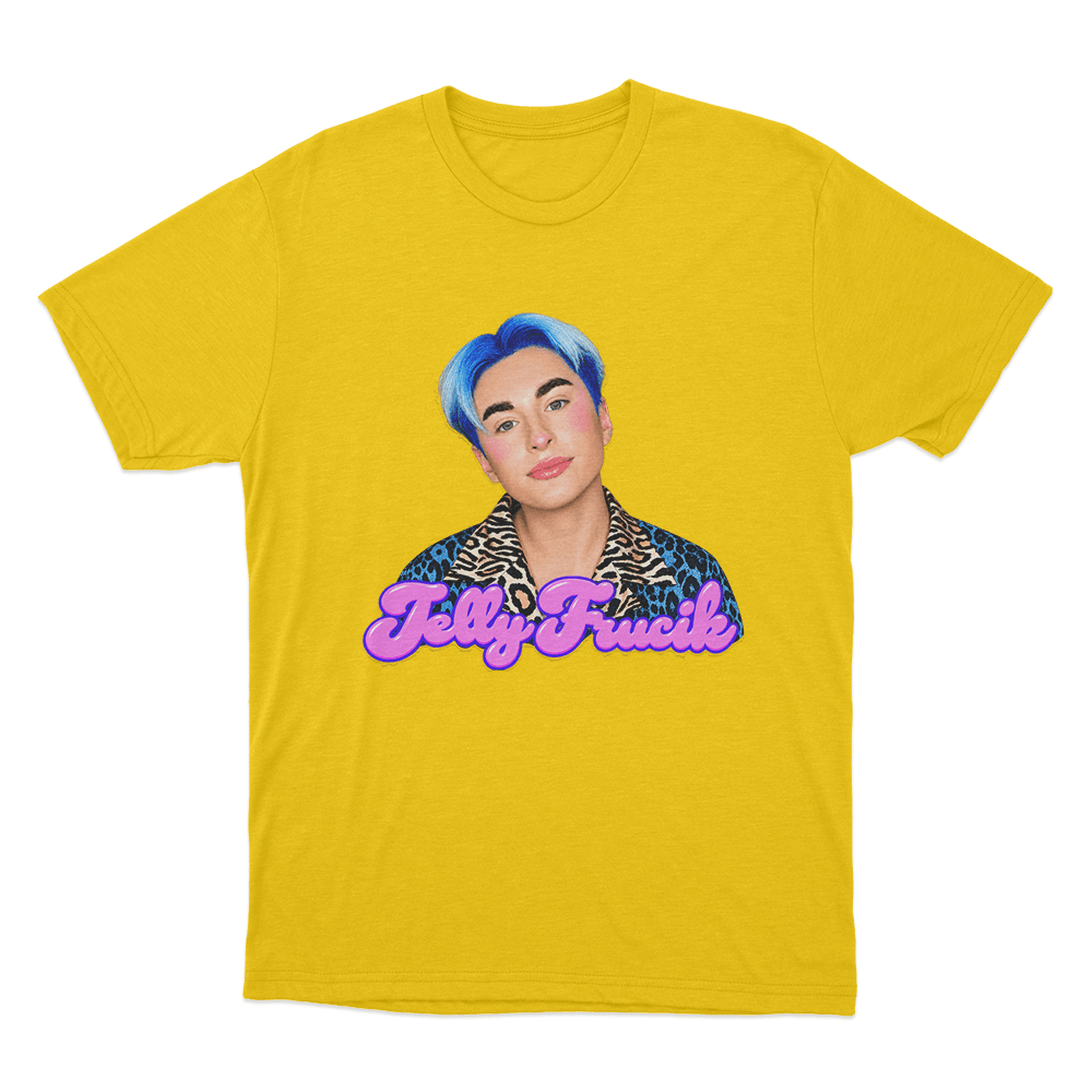 Jelly Frucik Portrait Unisex T Shirt Yellow Jelly Frucik Portrait Unisex T Shirt Yellow