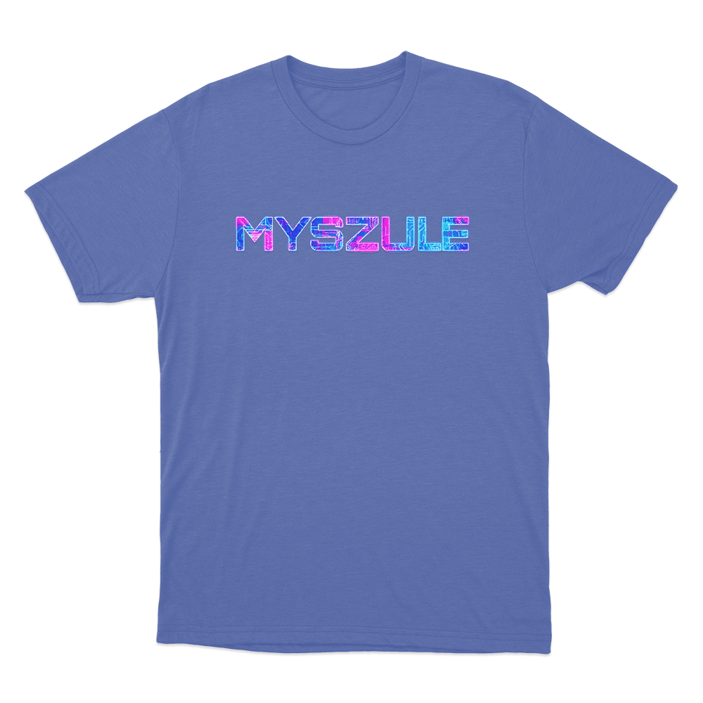 Myszule Unisex T Shirt Blue Myszule Unisex T Shirt Blue
