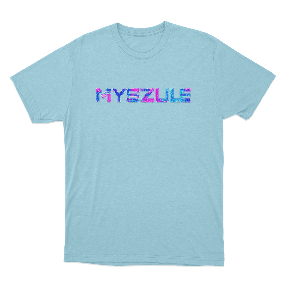 Myszule Unisex T Shirt Sky Blue Myszule Unisex T Shirt Sky Blue